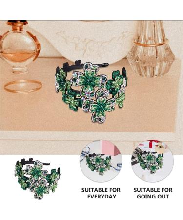Lurrose Womens Headbands Flapper Headband 1920s Headpiece Rhinestone Headband for Women Womens Headband Green - Buy Online on GoSupps.com