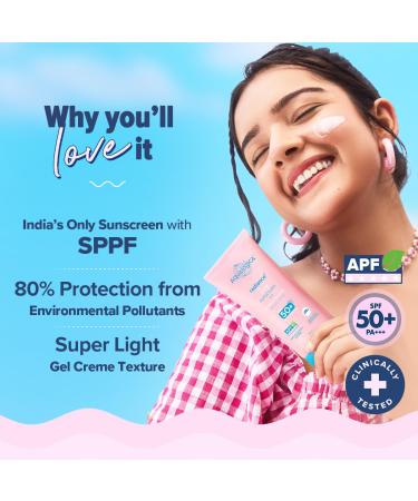 Aqualogica Radiance+ Dewy Face Sunscreen with SPF 50+ & PA+++ | Broad Spectrum Protection & No White Cast | Helps Give Healthy Skin with Watermelon & Niacinamide | 2.82 Oz/80g - Buy Online on GoSupps.com