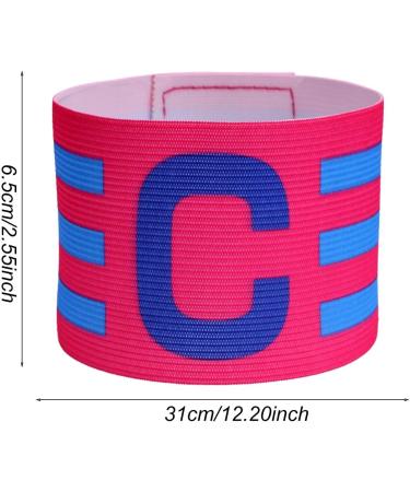 Captain Arm Bands for Soccer | Adjustable Football Captain Armband - Elastic Game Accessories for Adults & Youth in Hot Pink - Multi-Color Whirlwind Design - Buy Online on GoSupps.com