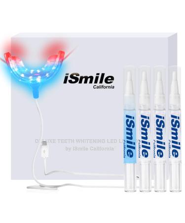 iSmile Teeth Whitening Kit with LED Light for Sensitive Teeth, RED & Blue Dual Lighting Technology Upgrade, Professional 35% Carbamide Peroxide & Desensitizing Gel