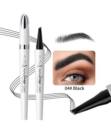 Scnvsi Waterproof Microblading Eyebrow Pencil 4 Tips Long Lasting Eyebrow Pen Natural Looking Contour Tool for Women - Buy Online on GoSupps.com