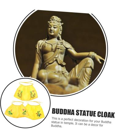 Alipis 3pcs Buddha Shawl Buddha Sculpture Shawl Temple Supplies Hindu Statue Cloak Statue Shawls Fabric Bodhisattva Cloak Desk Topper Altar Creative Cloak Cloth Buddha Statue Crystal 37.5X22.5cm - Buy Online on GoSupps.com