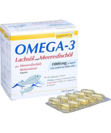 Omega 3 Salmon Oil & Marine Fish Oil Capsules | Premium Quality Dietary Supplement for Heart & Joint Health - Buy Online on GoSupps.com