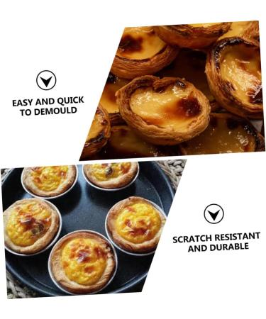 OUNONA 40 Pcs Egg Tart Mold Reusable Baking Molds Mini Pie Mini Chocolates Cheese Cake Molds Metal Muffin Tin Practical Fudge Molds Cake Mould Aluminum Alloy Stainless Steel Chrysanthemum 7X1.8CMx2pcs Silverx2pcs - Buy Online on GoSupps.com