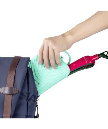 ZAXOP Silicone Heat Resistant Mat Pouch for Hot Hair Tools - Mint Green - Buy Online on GoSupps.com