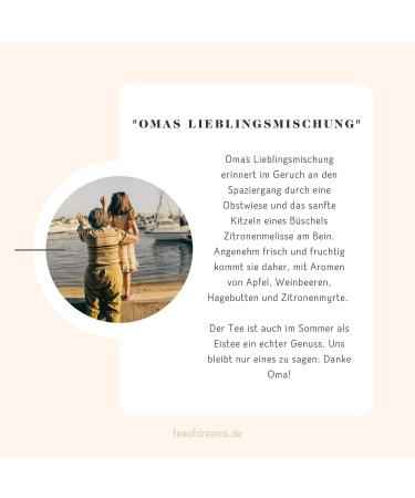  Tea of Dreams Organic Fruit Tea | Grandma's Favorite Blend | Fresh and Natural Fruit Tea Blend | Loose Leaf Tea | 160g - Buy Online on GoSupps.com