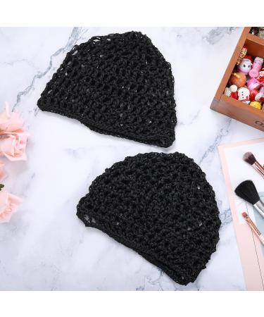 2 PCS Black Mesh Hair Net Caps for Women - Long Straight/Curl Wig Snood Wrap Bonnets with Bun Lift Strap - Ideal for Sleeping, Cooking, Ballet - Buy Online on GoSupps.com