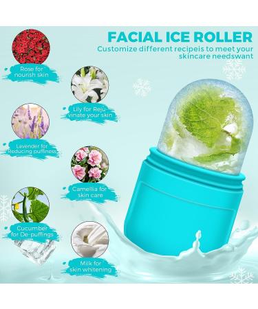 AURUZA 2PCS Ice Roller Mold for Face - Facial Ice Roller for Puffiness Relief and Skin Care - Shrink Pores and Enhance Beauty - Buy Online on GoSupps.com