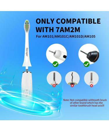 10 Pack Replacement Heads for 7AM2M AM101/AM105 Electric Toothbrush - Soft Brush Bristles Durable & Compatible - Buy Now - Buy Online on GoSupps.com