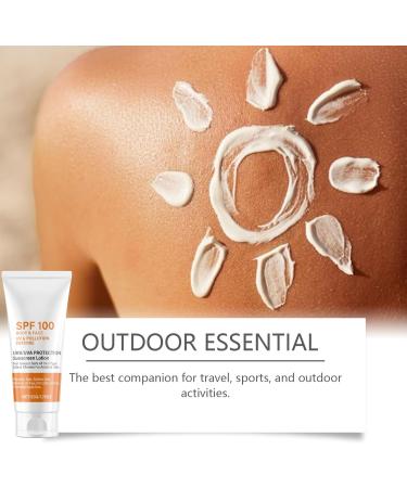 Sunscreen Spf 100 - Face Sunscreen - Waterproof Sun Cream with Spf 100 - UVB/UVA Protection Fator 100 Sun Cream - Spf 100 with Moisturiser anti Wrinkle Prevent Sunburn&Taning - Buy Online on GoSupps.com