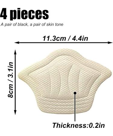 Uyst Sponge Heel Cushion - 4 Pieces Self-Adhesive Heel Pillows for Shoe Comfort & Friction Protection - Ideal for All Shoe Types - Buy Online on GoSupps.com