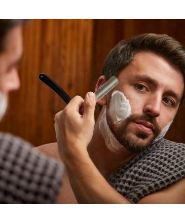 Union Razors SS5 Black Straight Shave Kit - Premium 3-Piece Set with Razor Brush & Wood Handle Stand for a Luxurious Shaving Experience - Buy Online on GoSupps.com