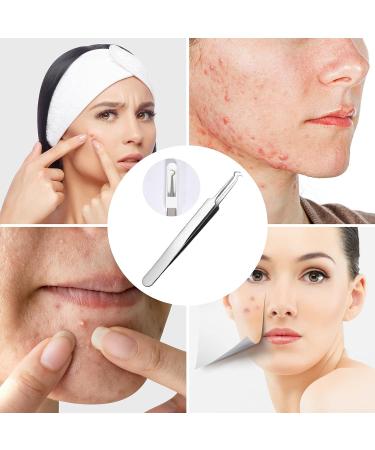 CGBE Pimple Popper Tool Kit - Blackhead Remover & Comedone Extractor for Pimples, Blackheads, Zits - Curved Tweezer for Forehead, Facial, Nose - Buy Online on GoSupps.com