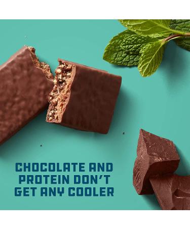 CLIF BUILDERS Chocolate Mint Protein Bars - 20g Protein - 2.4oz (24 Count) - Gluten Free - Buy Online on GoSupps.com