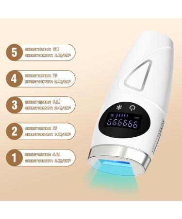 IPL Hair Removal Device with 5 Energy Levels & Cooling System | 999 999 Pulses | LED Display | Best Gifts for Women - Buy Online on GoSupps.com
