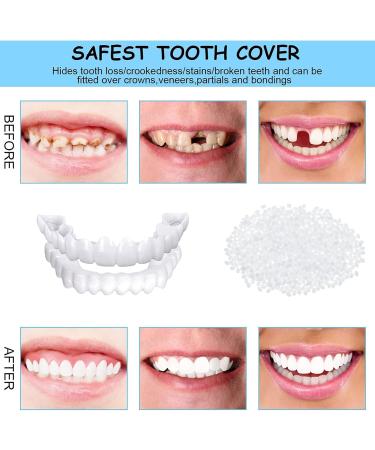 Buy WTTFC 2 Pairs Cosmetic Teeth Veneers - Temporary Dentures for Men & Women | Provisional Teeth Whitening Solutions - Buy Online on GoSupps.com