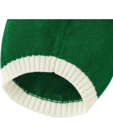 Christmas Dog Sweater for Small Dogs - Soft Thickened Snowman Design | Puppy T-Shirts | Size M Green - Buy Online on GoSupps.com