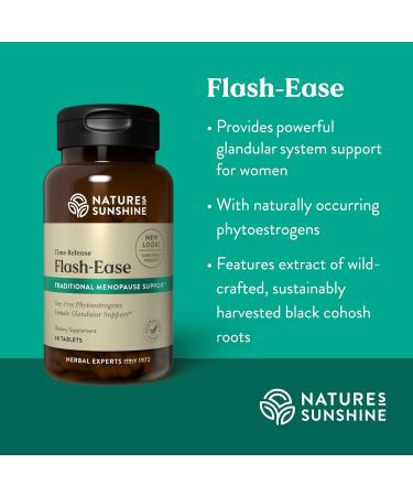 Nature's Sunshine Flash Ease TR 60 Tablets - Menopause Relief Supplement - Buy Online on GoSupps.com