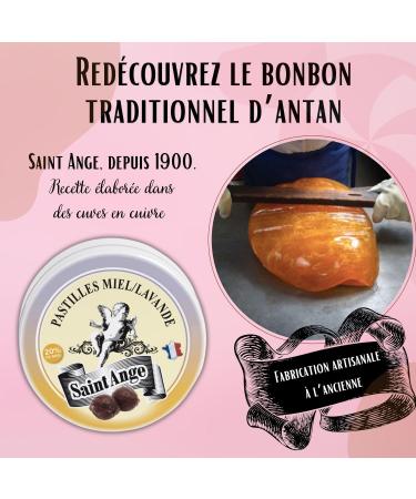 Set of 5 boxes of Saint-Ange Honey Lavender | Pastilles Traditional Sweets 100% French - Buy Online on GoSupps.com
