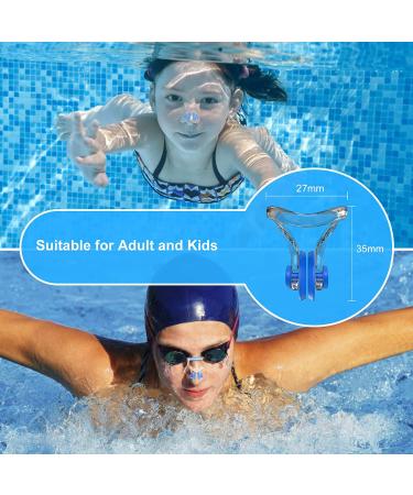 Hurdilen Swimming Nose Clip - Waterproof Silicone, 14 Pack Multicolor Set for Kids (Age 7+) and Adults - Buy Online on GoSupps.com