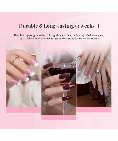 Beetles Dip Powder Nail Kit - 8 Nude Glitter Colors - Starter Kit with Gel Base, Top Coat, Activator, and Nail Tools - Misty Rose Manicure Set - Buy Online on GoSupps.com