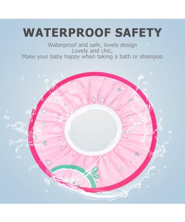 TOYANDONA Baby Bathing Cap | Adjustable Kids Shower Protection Hat - Pink - Buy Online on GoSupps.com