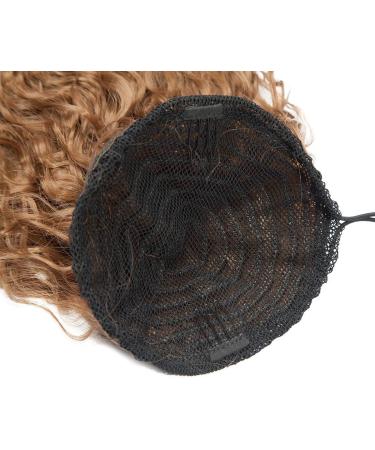 18 Inch Long Curly Ponytail Extension Corn Wavy Drawstring Ponytail Hair Extensions Hair Pieces for Women Light Brown - Buy Online on GoSupps.com