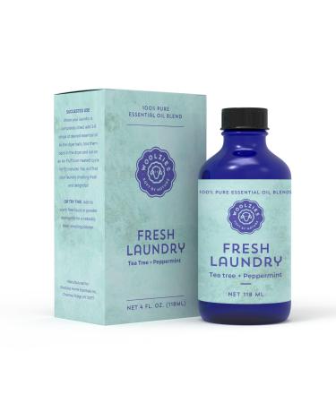 Laundry Essential Oil Blend: Use with Wool Dryer Balls or Oil Diffuser Elevate Your Laundry with All-Natural Aromatherapy Scents | 1 Fl oz (4 Fl Oz Fresh Laundry)