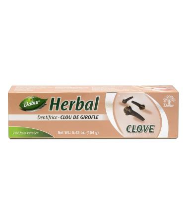 Dabur Herbal Toothpaste Clove 5.43 oz - Natural Oral Care with Clove Extracts - Buy Online on GoSupps.com