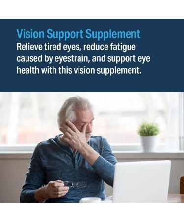 Advanced Bionutritionals Advanced Vision Formula Supplement, Healthy Vision, Eye Function Support, Eye Vitamins, Lutein, Zeaxanthin, Vitamin A, C, Zinc, Gluten Free, Dairy Free, Vegan (60 Tablets) - Buy Online on GoSupps.com