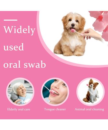 Mouth Swabs For End Of Life Care Mouth Swabs 100Pcs Dog Teeth Cleaning Kit Disposable Mouth Swabs Cavity Cleaning Sponge Swab For Elderly Kids Pet Teeth Care - Buy Online on GoSupps.com