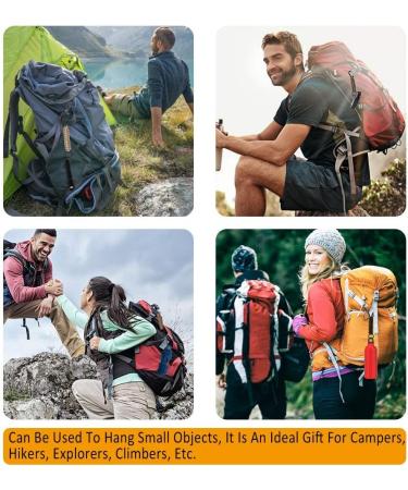 5-Piece Paracord Key Rings with Carabiner Hook | Ideal for Cycling Mountaineering Camping & Outdoor Activities - Buy Online on GoSupps.com