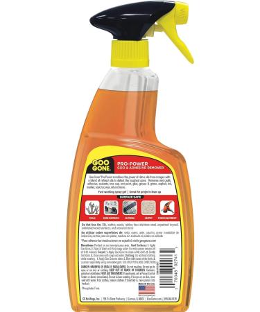 Goo Gone Pro-Power Spray Gel 24oz | Surface Safe Cleaner for Stickers & Tools | No Harsh Odors - International Shipping Available - Buy Online on GoSupps.com