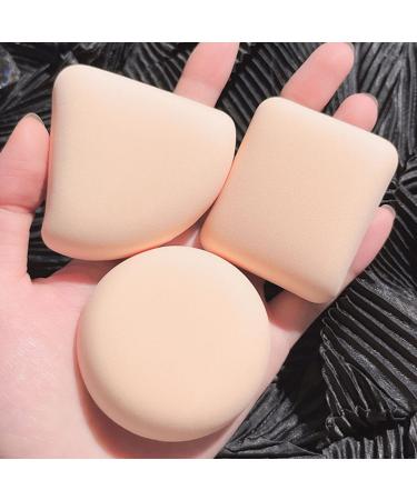 3Pcs Triangle Powder Puff Super Soft Breathable Dry Wet Dual Use Powder Puffs for Face Powder Make Up Sponge 3pcs