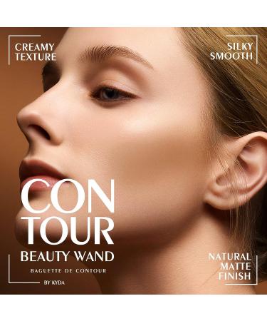 Ownest Beauty KYDA Contour Beauty Wand Liquid Face Concealer with Cushion Applicator - High Coverage Matte Finish - Lightweight Blendable Cream Contour Stick (Light to Medium) - Buy Online on GoSupps.com