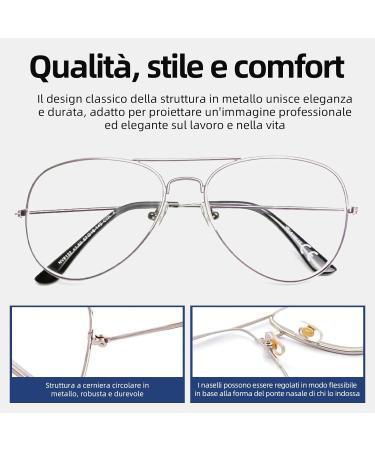 Newvision Reading Glasses for Men & Women | Vintage Pilot Retro Metal Frames - NV8132 Titan 2.5 - Buy Online on GoSupps.com