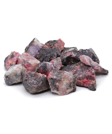 Lavisa premium healing stones gemstones set |Stone stones crystals as decoration or for water treatment |100% natural stones mineral stones |Basic mixture of gem water (rhodonite)