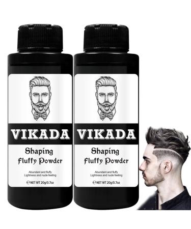 Vikada Shaping Fluffy Hair Powder, Hair Styling Texture Powder for Men and Women, Hair Texturizing Powder, Hair Volumizing Powder, Long Lasting Hold (2pcs)