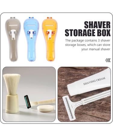 3-Piece Box Razor Storage & Protector Case | Travel-Safe Shaving Solutions for Men - Buy Online on GoSupps.com
