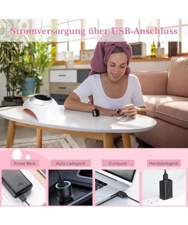 54W UV Nail Lamp - Portable LED Dryer with 3 Timers Auto Sensor & LCD Display for Home & Studio - Perfect Valentine's Gift - Buy Online on GoSupps.com