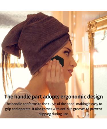 Silicone Face Cleansing Brush | Face Scrubber Exfoliator with Handle | Rubber Face Scrubber | Face Wash Brush | Facial Cleansing Brush | Handheld Face Exfoliator Brush for Women Black - Buy Online on GoSupps.com