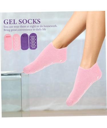 minkissy 4 Pairs Gel Socks Women's Socks Vegetable Gel Moisturizing Miss - Buy Online on GoSupps.com