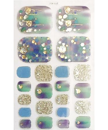 Self-Adhesive Toe Nail Stickers - Summer Star & Moon Designs | DIY Toenail Art with Nail Files - Shop Now! - Buy Online on GoSupps.com