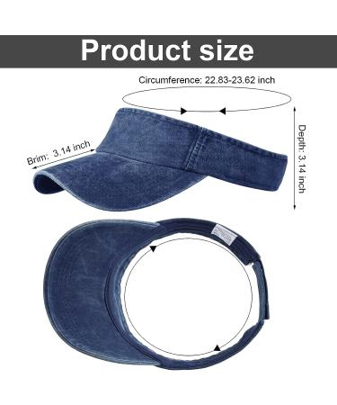 6-Piece Sports Sun Visor Hats for Men and Women - Empty Top Baseball Cap for Running and Tennis - Buy Online on GoSupps.com