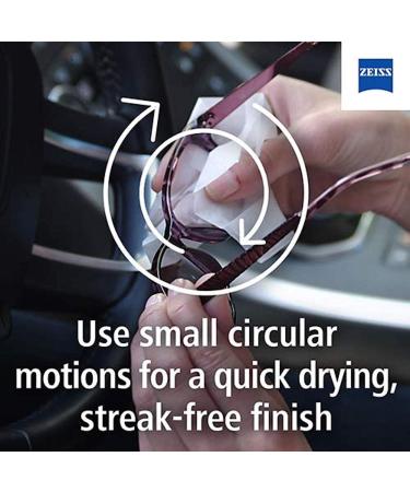 ZEISS Lens Wipes - 200 Individually Packed Disposable Cloths for Glasses, Cameras & Binoculars - Portable Cleaning Solution - Buy Online on GoSupps.com