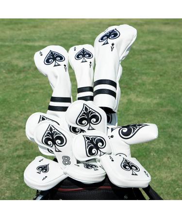 Poker Ace Leather Golf Putter Cover with Magnetic Closure - Fits Scotty Cameron, Odyssey, Ping Putters - Mallet Style Headcover - Buy Online on GoSupps.com