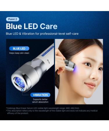 Cellology Blue Eraser Serum Refill - Blue LED Serum Refill with Micro Spicules & Tea Tree Leaf Water Skin Soothing for Troubled & Sensitive Skin Korean Skincare 0.50 fl.oz. - Buy Online on GoSupps.com
