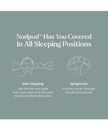 Nodpod Gentle Pressure Sleep Mask | Patented Light Blocking Design for Sleeping, Travel & Relaxation | Sage Eye Pillow, Machine Washable & BPA-Free - Buy Online on GoSupps.com
