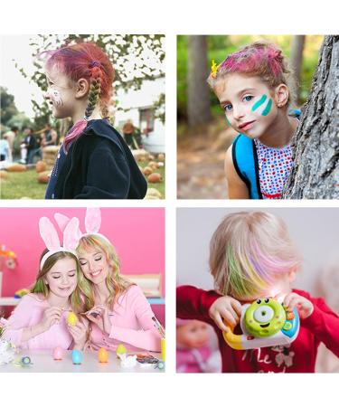 10PCS Hair Chalk Comb for Girls - Non-Toxic & Washable Hair Coloring Kit | Kids Makeup Set for Halloween & Birthdays - Buy Online on GoSupps.com