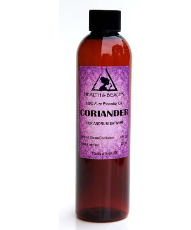 Coriander Essential Oil Aromatherapy Therapeutic Grade 100% Pure Natural 8 oz - Buy Online on GoSupps.com